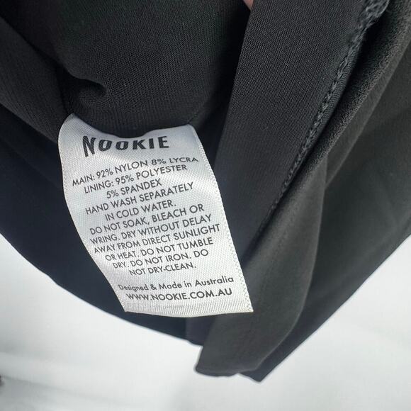 Nookie NMJJ2230 Sade Long Sleeve Mesh Mini Dress Black Size Medium NWT - Picture 9 of 12